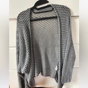 Grey Women’s Knitted Sweater Cardigan Medium